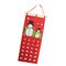 Gallerie II 27.5" Red and White Decorative Felt Snowman Advent Calendar Hanging Christmas Decoration